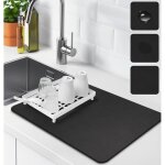 Tapis de machine à café absorbant, tapis égouttoir à vaisselle antidérapant, tapis de séchage vaisselle ... Tapis de machine à café absorbant, tapis égouttoir à vaisselle antidérapant, tapis de séchage vaisselle ...