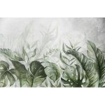 Tapis magn�tique pour cache radiateur feuilles aquarelles 60x100