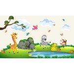 Tapis magn�tique pour radiateur girafe z�bre 60x100