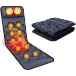Tapis de massage chauffant intelligent pour le corps avec coussin de nuque ? 20 n?uds de massage du cou, ...