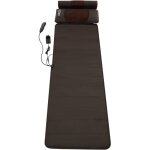 Tapis de massage complet avec moteurs � vibration et chaleur lombaire, soulage les douleurs dorsales ...