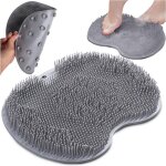 Tapis de massage pour pieds et dos pour la douche - tapis de massage en silicone avec ventouses - tapis ...
