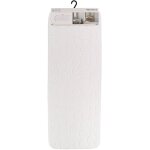 Tapis memoire de forme microfibre galet 45x120 cm - blanc - tendance