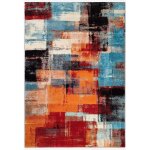 Tapis moderne abstrait pour salon milano prestige mul027