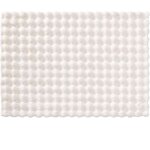 Tapis mounty 120 x 170 cm - imitation fourure - blanc