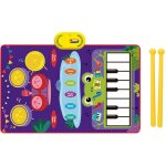 Tapis musical 2 en 1 pour b�b� tapis piano et batterie pour enfants de 1 � 3 ans jouets musicaux pour ...