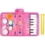 Tapis musical 2 en 1 pour b�b� tapis piano et batterie pour enfants de 1 � 3 ans jouets musicaux pour ...