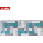 Tapis de passage sur mesure mannheim turquoise 80 x 300 cm