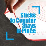 Tapis de p�tisserie extra large en silicone avec mesures, antid�rapant, pour p�tisserie, pizza (60 x ...