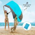 Tapis de pique - nique anti sable et impermable, tapis de plage, couverture de picnic, 4 clous de groud, ...