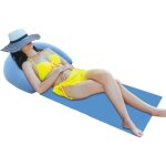 Tapis de plage avec coussin gonflable, chaise longue anti - sable, matelass de d�tente pliable pour la ...