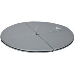Tapis pole dance rond �pais 5cm - yoga, pilates, gymnastique - antid�rapant gris clair 150x150x5cm