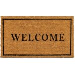 Tapis de porte en fibre de coco avec envers renforc�, paillasson de bienvenue, dimensions 44, 5 x 76 ...