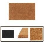 Tapis de porte naturel 65x100 cm fibre de coco touffet - tapis d'entre - paillasson - fibre de coco ...
