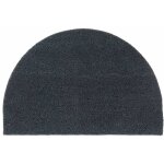 Tapis de porte - paillasson gris fonc demi - rond 40x60 cm 951038