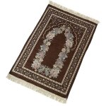 Tapis de pri�re pour la maison, exquis, antid�rapant, pliable, motif floral, pour chambre � coucher, ...