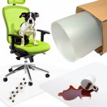 Tapis de protection, coussin de chaise, fauteuil, bureau, laiteux, 100x70cm, solide