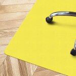 Floordirekt - tapis protège - sol pour chaise de bureau, Épaisseur : 1, 9 mm, jaune 114 x 150 cm Floordirekt - tapis protège - sol pour chaise de bureau, Épaisseur : 1, 9 mm, jaune 114 x 150 cm