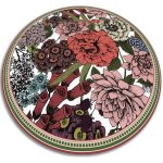 Tapis pvc rond vinyle pour salon et cuisine - fleurs diverses - ?fi120 cm