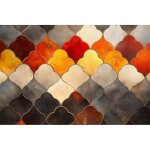 Tapis de radiateur magn�tique color�, cache - radiateur d�coratif