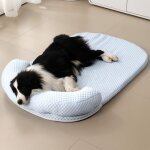 Tapis rafra�chissant pour chien, panier chien amovible et lavable, matelas en soie glac�e pour chiens ...