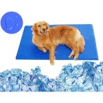 Tapis rafrachissant en gel pour animaux 52x52 cm bleu
