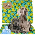 Tapis rafrachissant pour grand chien gant, impermable, chaleur t, xl 96x81