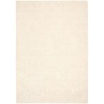 Tapis rectangulaire moderne en laine fait main 160 x 230 cm beige clair chennai