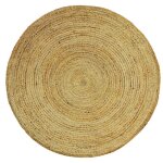 Tapis rond - 100% jute tress� - d. 200 cm - naturel - jaipur