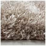 Allotapis - tapis rond à poils longs doux uni sera taupe ø 120 Allotapis - tapis rond à poils longs doux uni sera taupe ø 120