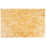 Tapis de salle de bain antid�rapant en bois de bambou 80 cm