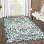 Lunsy - tapis de salon ou de chambre moderne, 200x290cm, descente de lit tapis, vert foncé Lunsy - tapis de salon ou de chambre moderne, 200x290cm, descente de lit tapis, vert foncé