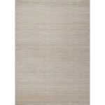 Toutapis - tapis salon chambre uni beige london  poils courts satins 160x230 cm