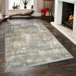 Tapis de salon gris beige ? moir�, 160x230 cm istanbul