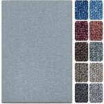 Tapis de salon london gris clair 100 x 100 cm