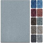 Tapis de salon london gris clair 80 x 100 cm