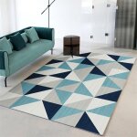 Jn. songs - tapis de salon moderne à design scandinavie tapis géométrique antidérapant lavable - bleu ... Jn. songs - tapis de salon moderne à design scandinavie tapis géométrique antidérapant lavable - bleu ...