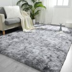 Tapis de salon shaggy lavable, 160x230 cm carpet moderne antid�rapant int�rieur longs moelleux tapis, ...
