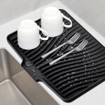 Tapis sec de disque de silicone, tapis sec antid�rapant et r�sistant � la chaleur, tapis sec de disque ...