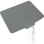 Tapis de s�chage en silicone, tapis de s�chage � vaisselle am�lior�, r�sistant � la chaleur et antid�rapant ...