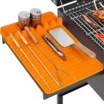 Tapis en silicone, grand tapis � outils avec bac r�cup�rateur de graisse, support pour barbecue d'ext�rieur, ...