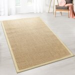Tapis sisal amazonas liège clair avec bordure 200 x 290 cm Tapis sisal amazonas liège clair avec bordure 200 x 290 cm