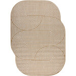 Tapis en sisal organic 1835 g�om�trique �cru / naturel ? forme irr�guli�re moderne beige 200x290 cm