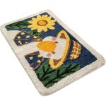 Tapis de sol de bain antid�rapant - tapis de porte antid�rapant absorbant l'eau en peluche de canard ...