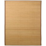 Tapis de sol?tapis en bambou 160x230 cm marron cfw707249