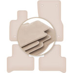 Tapis de sol beige premium pour : alfa romeo stelvio q4 (4wd) 4x4 suv 2017 -