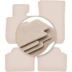 Tapis de sol beiges premium pour : bmw 3 e90 berline 2004 - 2011