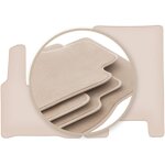 Tapis de sol beiges premium pour camion mercedes actross mp4 2011 -