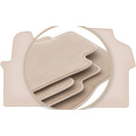 Tapis de sol beiges premium pour : citro�n jumpy iii fourgon utilitaire 2018 -