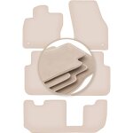 Tapis de sol beiges premium pour : skoda kodiaq 7 places 2016 - Tapis de sol beiges premium pour : skoda kodiaq 7 places 2016 -